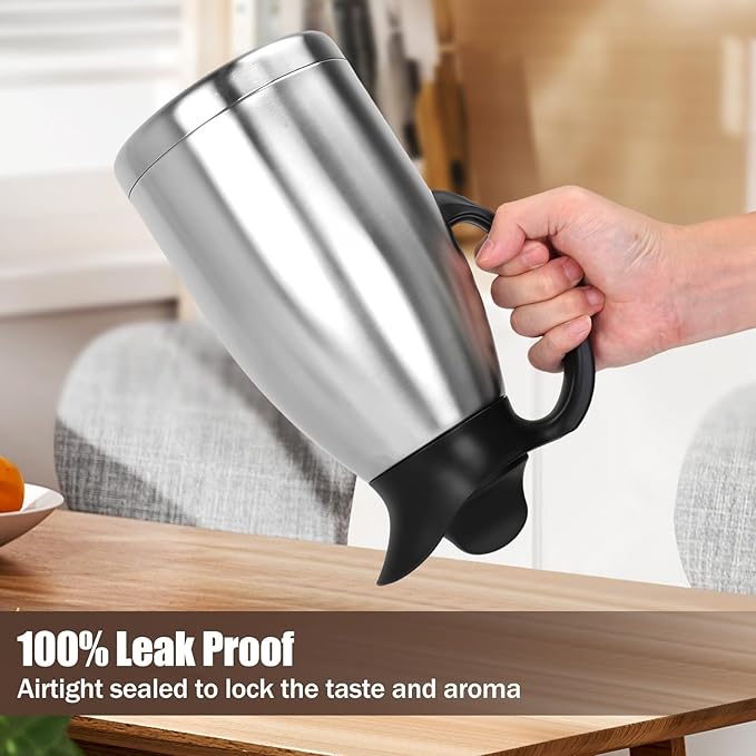 ShineMe 68Oz(2L) Coffee Carafes for Keeping Hot, Double Walled Vacuum Stainless Steel Coffee Urn, Insulated Hot Water & Coffee Dispenser with Airtight Lid, 12H Heat/24H Cold Retention