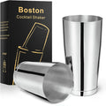 Stainless Steel Boston Shaker - 2-Piece 18oz & 28oz Professional Bartender Cocktail Shaker Bartender Shaker Kit