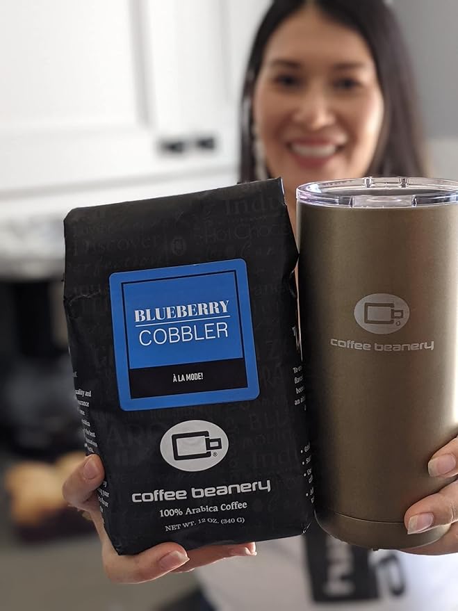 Blueberry Cobbler Flavored Coffee, Specialty Arabica Coffee, Medium Roast, 12 ounce, Very Fine