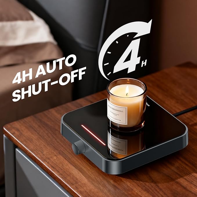 Maestri House Mug Warmer, Electric Coffee Cup Warmer for Desk with 3-Temp Settings,Auto Shut Off, Constant Temperature Heating for Beverage, Milk, Tea and Hot Chocolate at Home & Office (Space Gray)