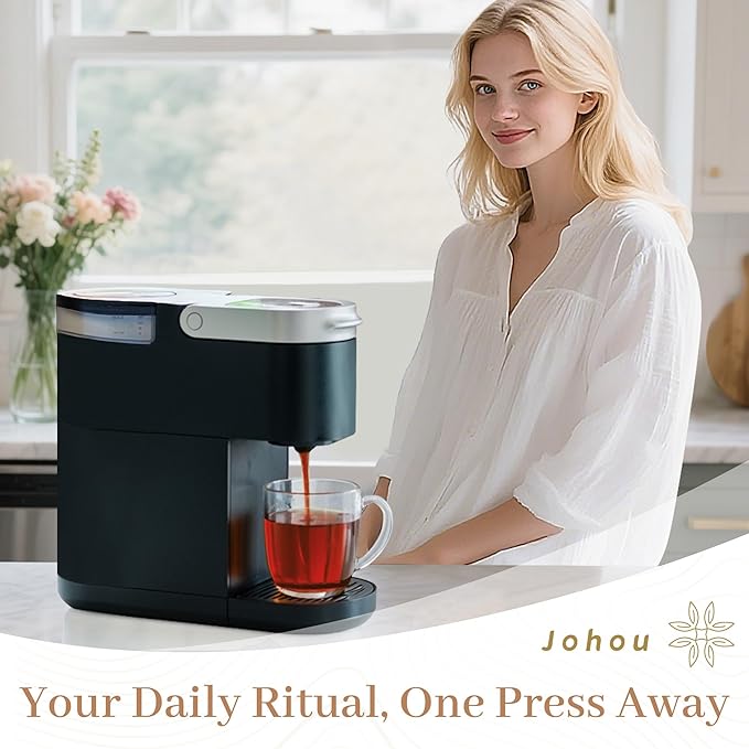 Johou Earl Grey Tea Specially Ground Taiwan Tea Full-Flavor Pods, Compatible with All K-Cup Brewers & Keurig 2.0, 24 pods