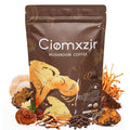 Mushroom Coffee, Instant Organic Mushroom Coffee with Cordyceps, Reish, Turkey Tail, Lions Mane for Energy, King Trumpet, Shitake, Focus,Positive Mood & Immune Support (30 Servings)