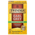 Twinings Decaffeinated Earl Grey Black Tea Individually Wrapped Bags, 20 Count (Pack of 1), Flavoured with Citrus and Bergamot, Enjoy Hot or Iced, 20 Teabags