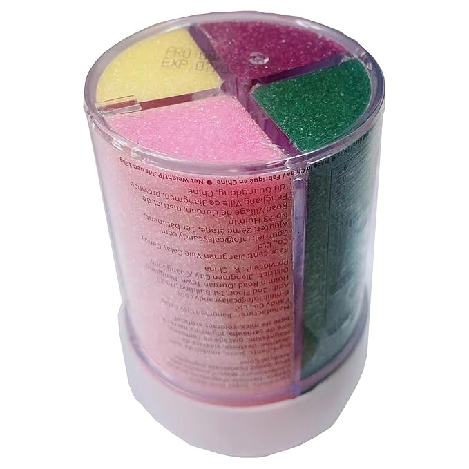 Sentovac 4-Colors Sanding Sugar for Baking Edible Sparkling Sugar Sprinkles Coarse Sugar Crystals for Baking Cake Cookie Cupcake Topper Ice Cream Decoration Supplies（Purple Yellow Green Pink）