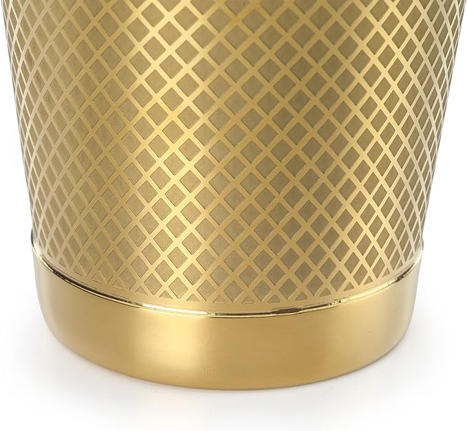 Barfly 28 oz. Diamond Lattice Shaker, Gold Plated