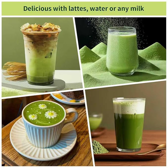 GaoGaoFen Matcha Green Tea Powder,8.1oz/230g,Premium Pure Matcha Powder for Baking, Lattes,ice cream and Smoothies,Culinary Grade, Zero Sugar No Additives
