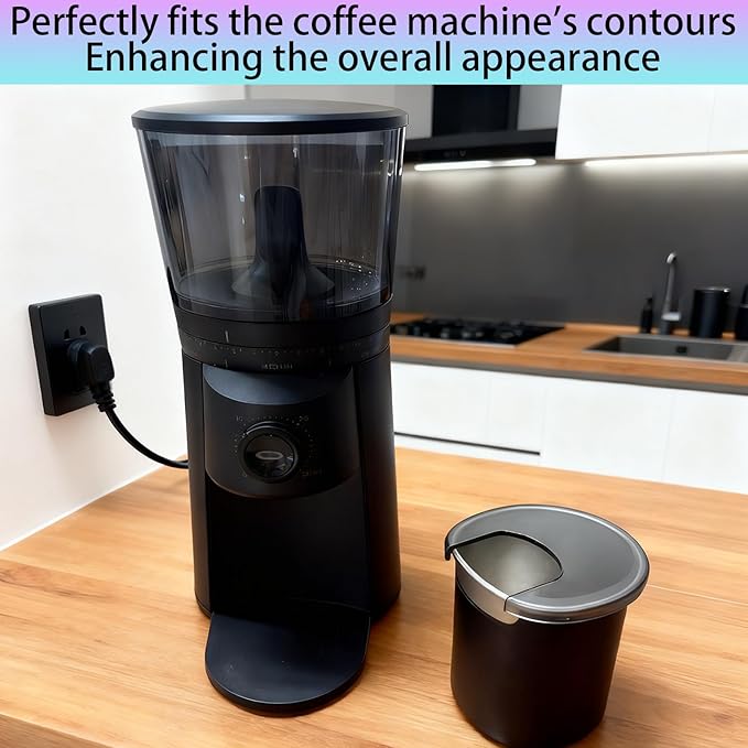 container lid for OXO Conical Burr Coffee Grinder,conical burr compatible with OXO coffee grinder,Sturdy, Wear-resistant (Transparent gray, 2)