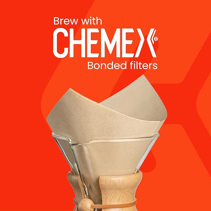 Chemex ChemAer Pour-Over Glass Handle Coffeemaker - 8-Cup - Exclusive Packaging
