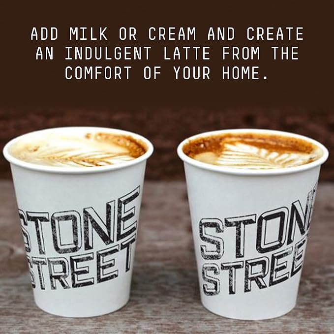 Stone Street Flavored Ground Coffee, Chocolate Hazelnut, Freshly Roasted, 100% Colombian Arabica, Gourmet Coffee, Medium Roast, Sweet Chocolately Nutty Flavor, 1 LB