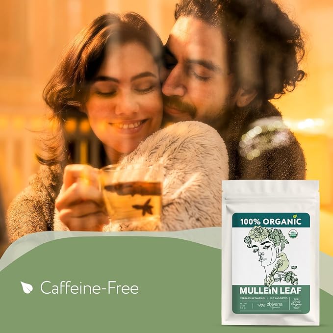 Organic Mullein Tea Loose Leaf (2oz.) – Mullein Leaf Tea Loose - Mullien Herb – Mullen Leaves - Mullin - Natural Alternative for Lungs & Respiratory Health