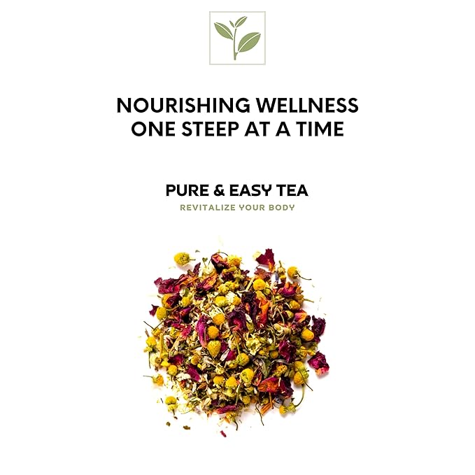 Pure And Easy Tea, Loose Leaf Black Tea – Real Guava & Strawberry Blend, Natural Fruit Infused Tea, Unsweetened & Caffeine Boosting (100g)
