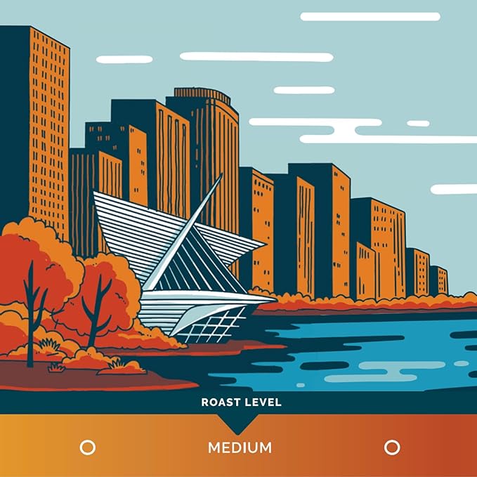 Stone Creek Coffee Medium Roast Ground Coffee – 12 Ounce (Pack of 1) – Specialty Smooth and Sweet Fresh Roasted Coffee Beans with Fruity/Chocolate Tasting Notes, Cream City