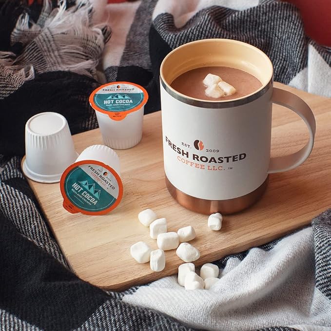 Fresh Roasted Coffee, Hot Cocoa Powdered Drink Pods, K-Cup Compatible, 24 Count