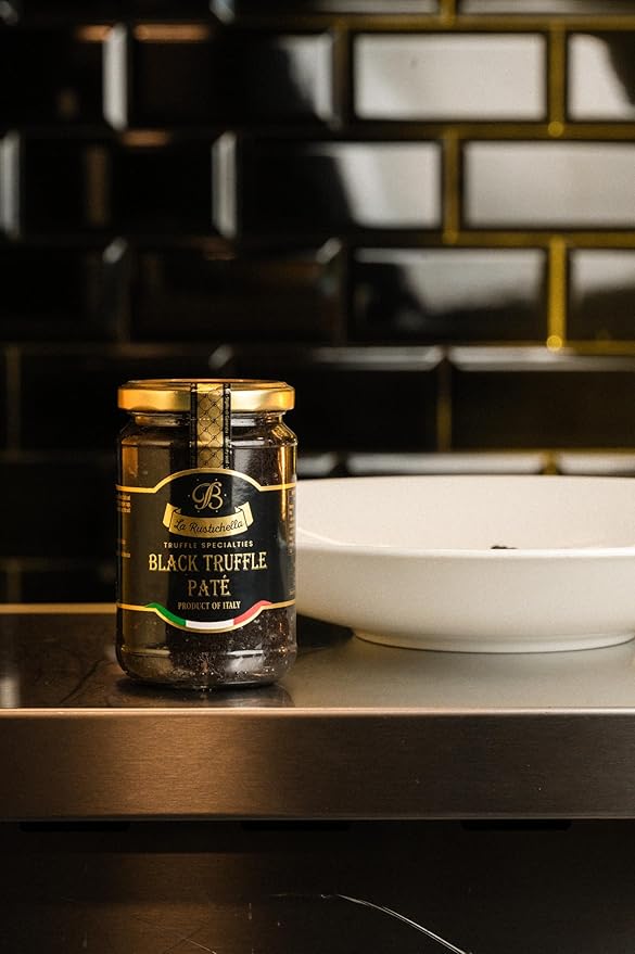 La Rustichella - Black Truffle Patè 9.88 oz (280 gr) - 100% Made in Italy | Vegan, Gluten-Free, Cholesterol-Free