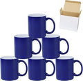 11oz Color Changeable Sublimation Mug Blue, Packed in White Box, Case of 6