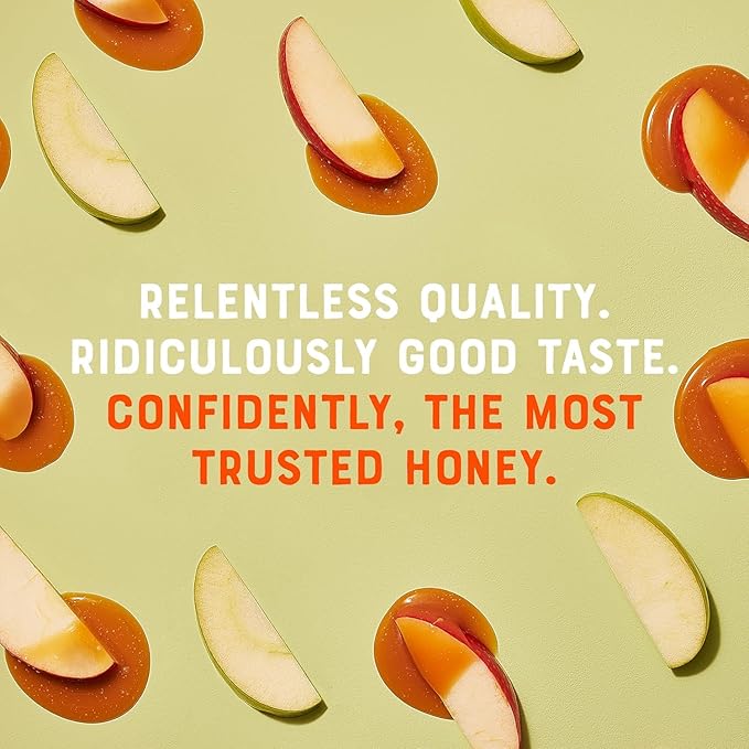 Nate's 100% Pure, Raw & Unfiltered Honey - Award-Winning Taste, 12oz. Honey Bear Bottle