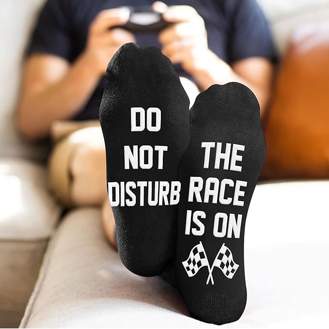 VICRAZY Racing Car, Sport Car Socks for Men, Women - Formula 1 Gifts, Racing Socks, Stocking Stuffers for Men, Women