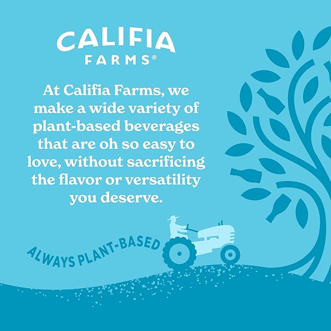 Califia Farms - French Vanilla Almond Milk Coffee Creamer, 32 Oz (Pack of 6), Shelf Stable, Dairy Free, Plant Based, Vegan, Gluten Free, Non GMO, Almond Creamer
