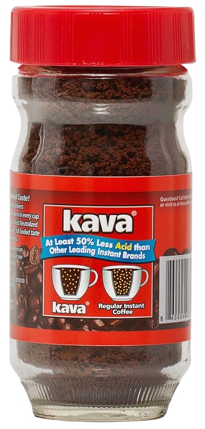 Kava Acid Neutralized Instant Coffee, 4 Ounce (Pack of 6)