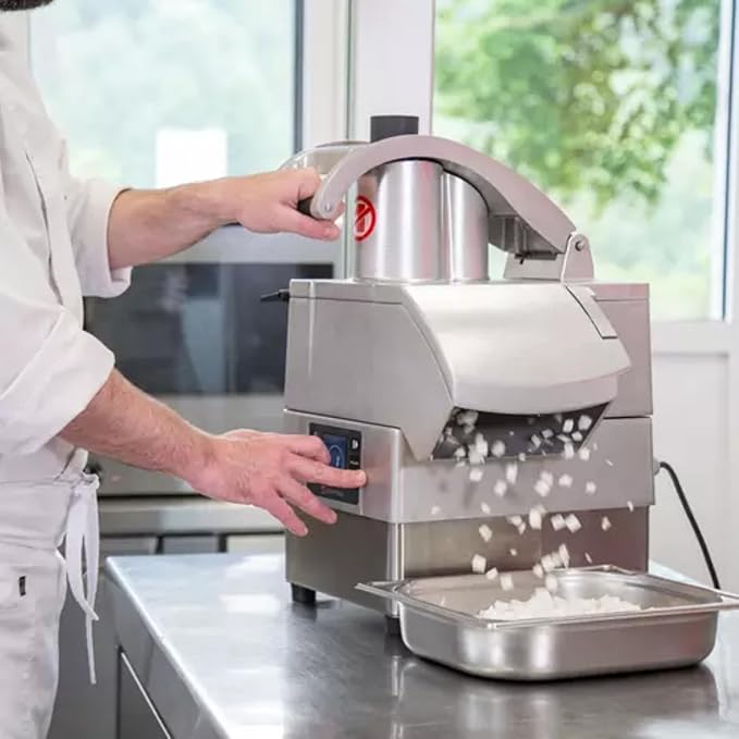 Sammic CK-38VCombi Vegetable Prep & Food Processor, Commercial Countertop Unit, 3 HP Variable Speed Motor, Reverse Function, Digital Controls, Force Control System, 8.5 Qt Bowl, 120V