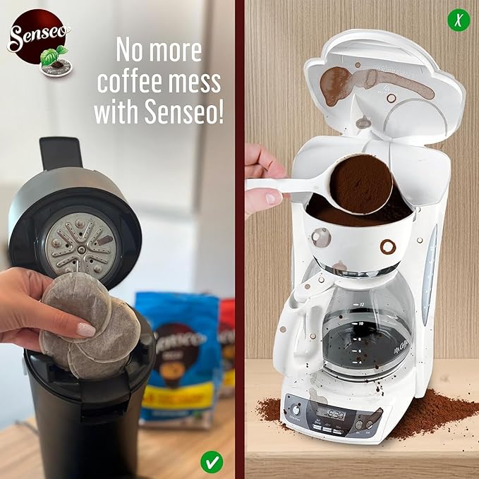 Senseo Dark Roast Coffee Pods for Coffee Makers, Strong, 160 Count (Pack of 10)