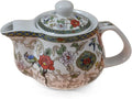 Porcelain Teapot 500ml Flower and Bird Kettle Stainless Infuser