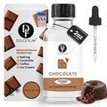 Dolce Flav Natural Chocolate Extract – 2 Ounce Water-Soluble Kosher, Sugar-Free, Concentrated Chocolate Flavor for Baking, Coffee, Ice Cream, Smoothies & Desserts, Includes Measured Dropper