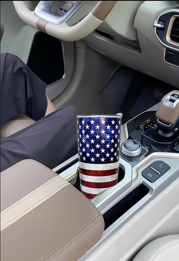 BOFILL American Flag Tumbler 20oz,4th Of July Memorial Day Veteran Day Gifts Stainless Steel Insulated Tumblers Mug
