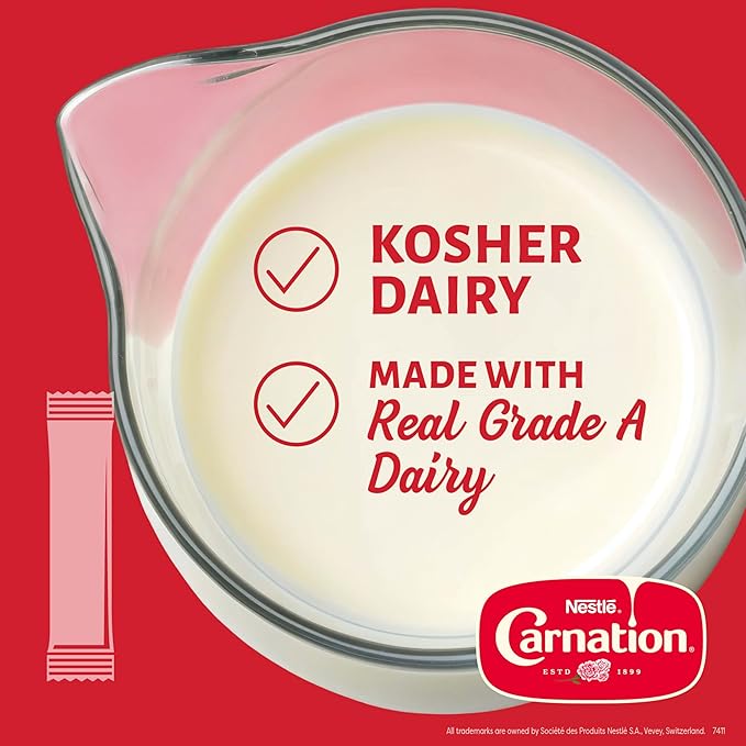Nestle Carnation Coffee Creamer Half and Half, Made with Real Dairy, 0.304 fl oz Liquid Stick Pack (Box of 240)