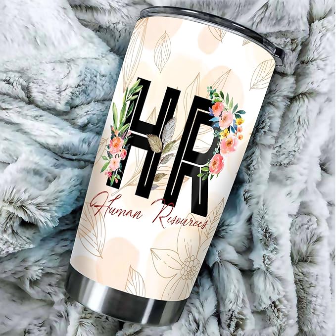 Hurman Resources Tumbler - Stainless Steel 20oz Straw Lid, HR Gifts For Women Men, Human Resources Professional Day Gifts For Coworkers Funny, HR Coffee Cups For Employees Staffs (HR01)