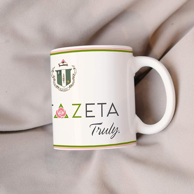 Delta Zeta Ceramic Coffee Mug 11 OZ Tea Cup (Delta Zeta - 3)