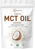 Micro Ingredients Organic MCT Oil Powder with Prebiotic Fiber,1 Pound (16 Ounce) | C8 MCT Oil for Coffee Creamer | No GMOs, Keto Diet, Vegan