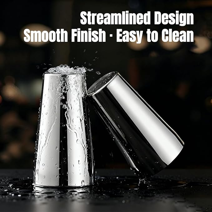 Boston Shaker, Cocktail Shaker, Stainless Steel, 24oz & 20oz, Mirror Finish Margarita Shaker, Leak-Proof Alcohol Mixers for Cocktails for Home & Professional Bartender, Christmas Gifts