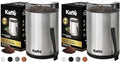 Kaffe Coffee Grinder Electric. Best Coffee Grinders for Home Use. (14 Cup) Easy On/Off w/Cleaning Brush Included. Stainless Steel (Pack of 2)