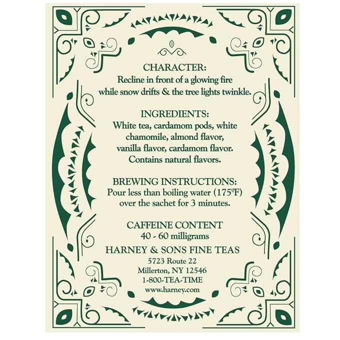 Harney & Sons Tea, White Christmas, 30 Count