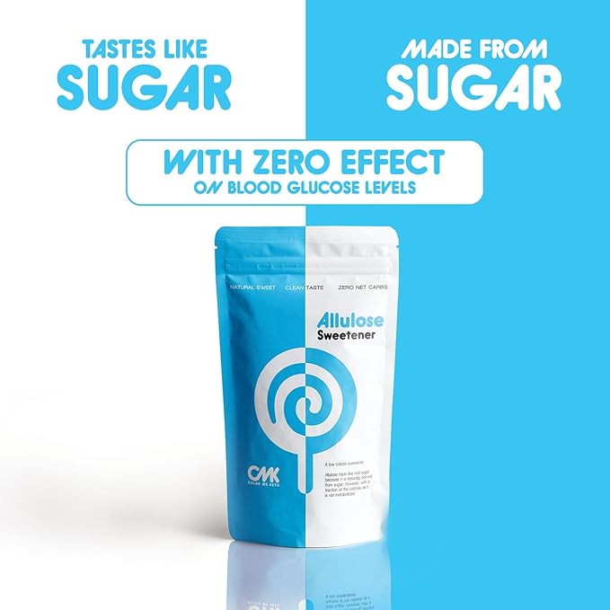 ALLULOSE Sweetener [3 PACK / 3 LBS] Zero Net Carb Keto Sugar - Natural Sugar Alternative - Low Calorie Sweetener - Made in the USA - Granular Powder (16oz, Pack of 3)