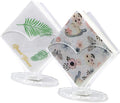 Cocktail Napkin Holder 2 Pack, Acrylic Clear Coffee Filter Holder, Modern Design, Decorative Caddy Holder for Tables and Kitchen Decor