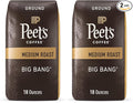 Peet's Coffee Medium Roast Ground Coffee | Big Bang | 36 Ounces | 2 Bags