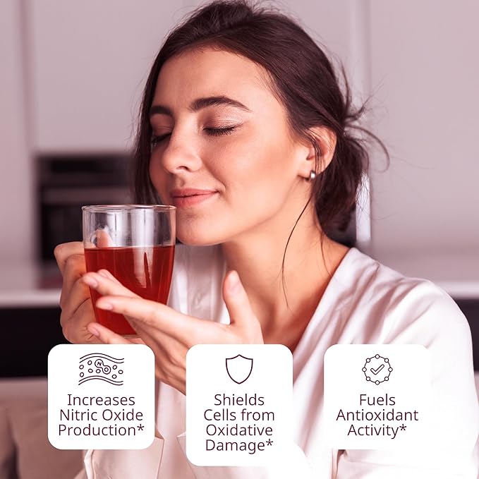 VINIA English Breakfast Black Tea Bags, Made with Organic Tea, Infused with Piceid Resveratrol for Heart Health, Nitric Oxide, Physical Energy, Alertness, Blood Flow, Keto, Kosher, NON-GMO. 30 Ct