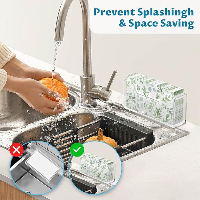 Acrylic Guest Towel Napkin Holder for Bathroom, Clear Waterproof Splash Towel Holder for Table, Kitchen, Napkin Holders for Paper Napkins, Dining Table Napkin Tray for Home, Restaurant, Hotel (2-Pack)