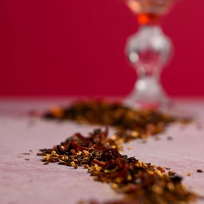 Organic Positively Tea Company, Raspberry Rosé, Herbal Tea, Loose Leaf, 4 Ounce