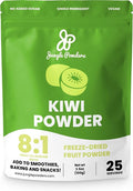 Jungle Powders Kiwi Fruit Powder 3.5 Ounce Bag Freeze Dried Dried Kiwi Smoothie Whole Fruit Juice Powder For Baking Unsweetened Flavoring Kiwis Freeze Dried Fruit Powder For Cooking Supplement Extract