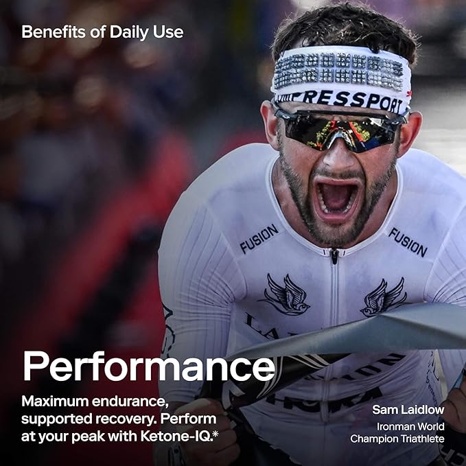 Ketone-IQ Exogenous Ketone Supplement Drink – 30 Servings with 10 g Ketones per Serving | Fast Ketosis Support, Energy & Mental Focus | Sugar-Free, Salt-Free, Caffeine Free