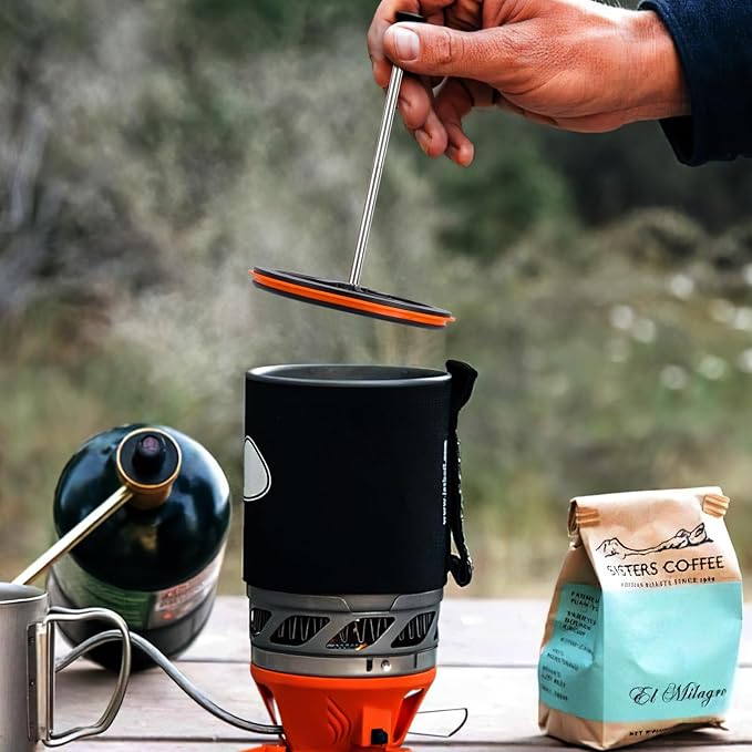 2-Pack Silicone French Press Coffee Maker – Compact & Durable for Camping and Outdoor Use – Regular Size