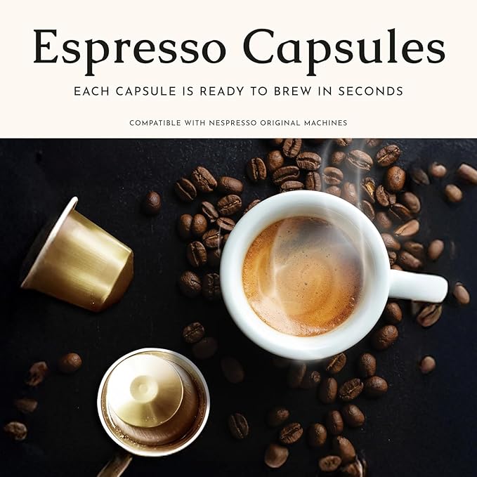 Segafredo Zanetti Espresso Capsules – Aluminum Pods for Nespresso Original Machines – Medium Roast Premium Espresso with a Sweet Aroma – Subtle, Intensity 9 – Sinfonia, 10 Count (Pack of 4)