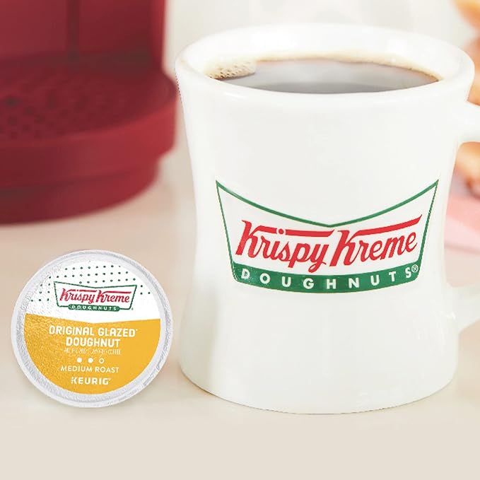 Krispy Kreme Original Glazed Doughnut, Single-Serve Keurig K-Cup Pods, Flavored Medium Roast Coffee, 96 Count