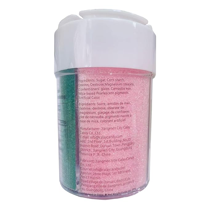 Sentovac 4-Colors Sanding Sugar for Baking Edible Sparkling Sugar Sprinkles Coarse Sugar Crystals for Baking Cake Cookie Cupcake Topper Ice Cream Decoration Supplies（Purple Yellow Green Pink）