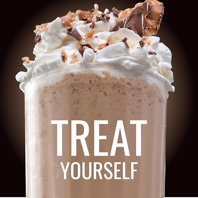 Hills Bros. Frappés Instant Drink Mix – Indulgent Café-Style Beverage – Gluten-Free, Kosher-Certified – Easy to Make Hot or Cold – Premium, Rich Taste, Gourmet Coffee Experience – Toffee Butter Cake, 2.3 oz ( Pack of 12 )