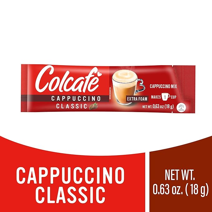 Colcafe Instant Classic Cappuccino, 6 sticks per pack, Pack of 2