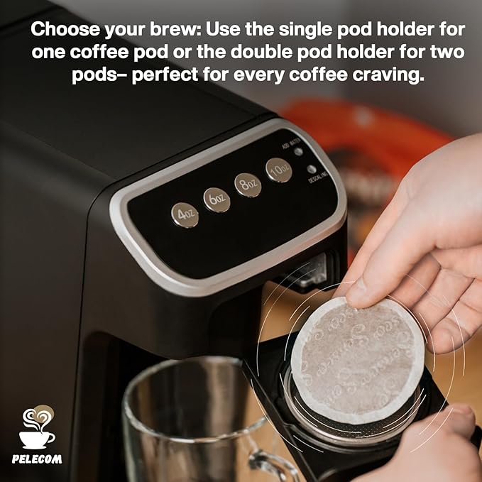 Senseo Extra Strong Dark Roast Coffee Pods, 48 Count (Pack of 10) - Single Serve Coffee Pods Bulk Pack for Senseo Coffee Machine - Compostable Coffee Pods for Hot or Iced Coffee, Cold Brew Coffee